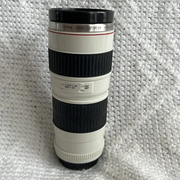 Camera Lens Commuter Mug - White - Picture 3 of 5